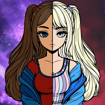 realistic girl split