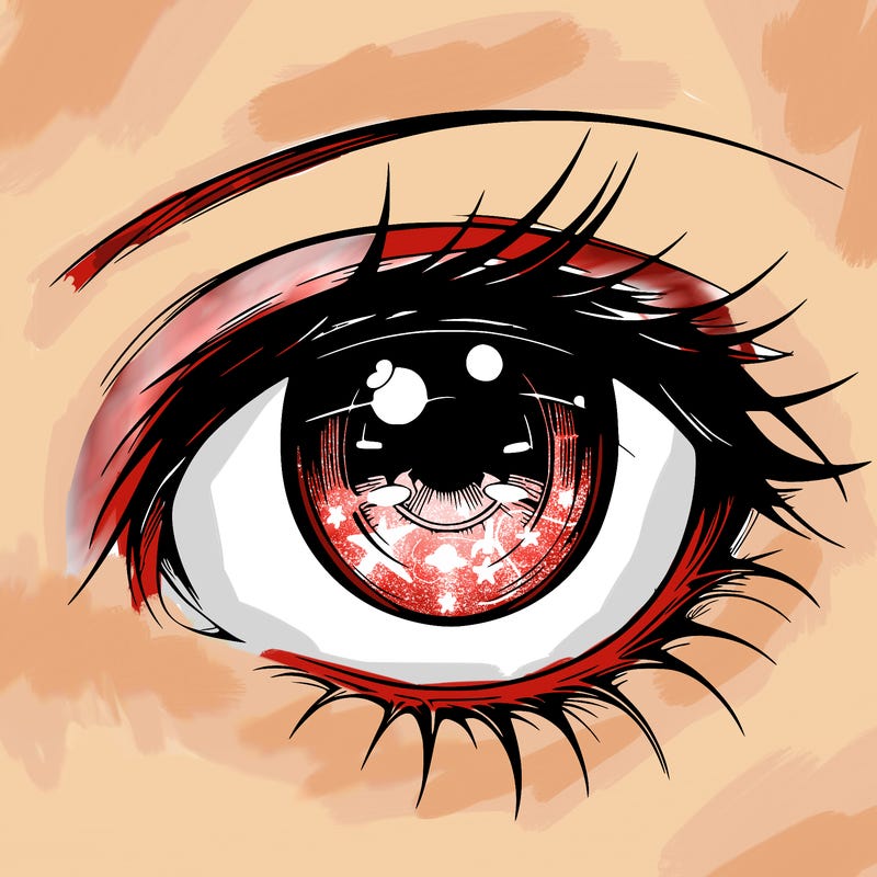 realistic anime eye fenale anime eye