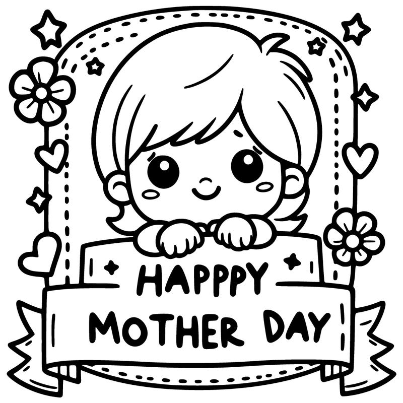 happy mother day sign