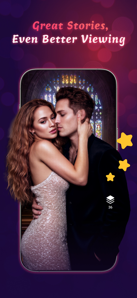 A romantic couple embrace in a scene from the MeloShort short-form drama app