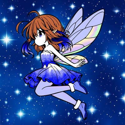 manga fairy flying