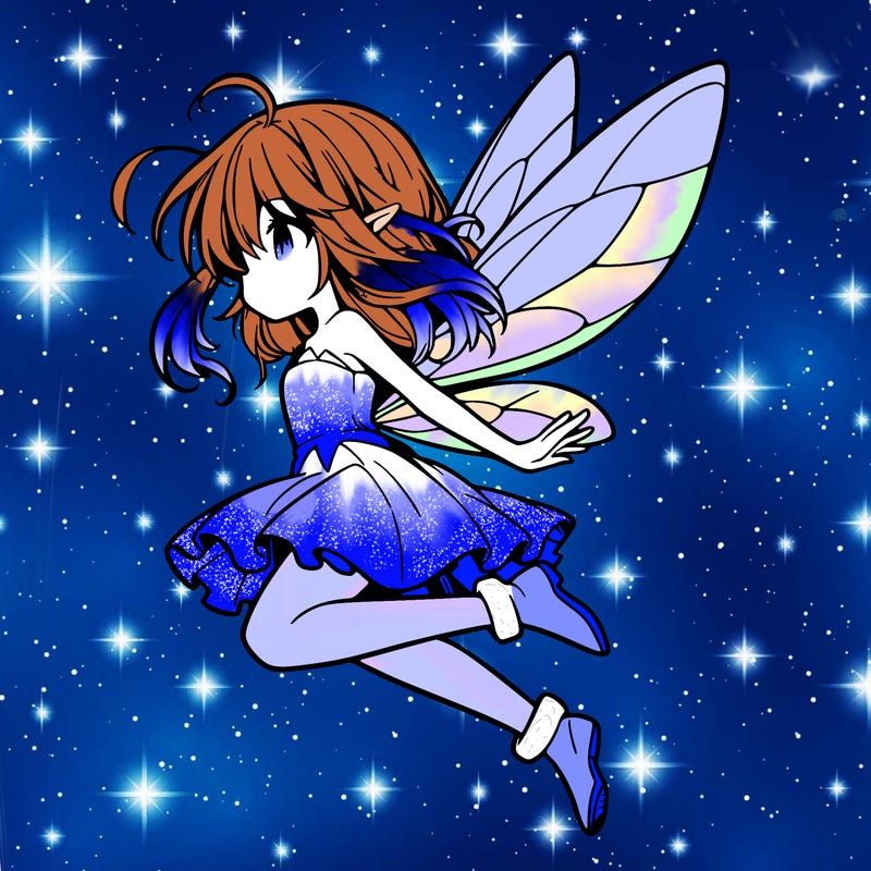 manga fairy flying