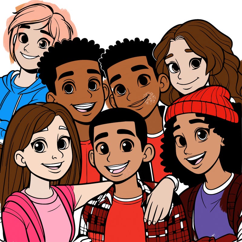 a mixed friend group