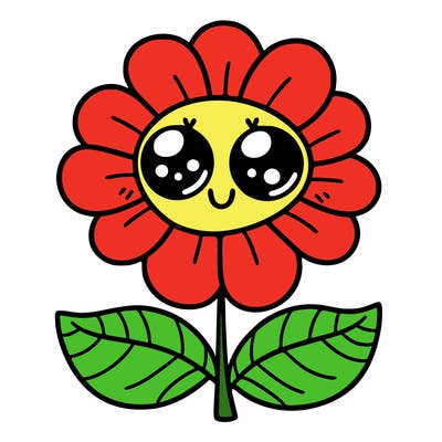 flower with eyes
