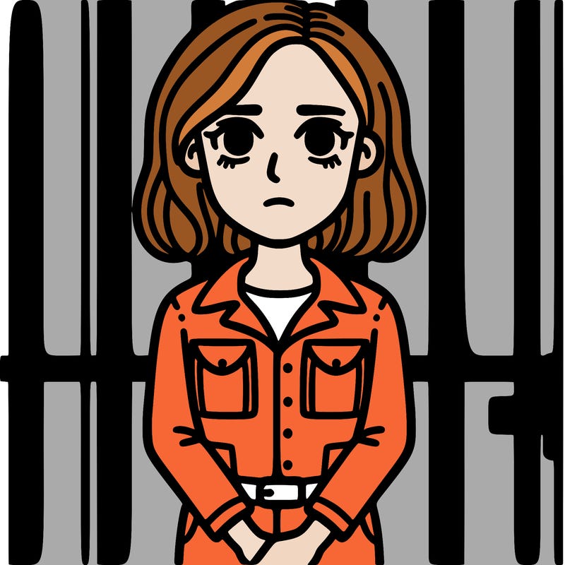 woman in jail