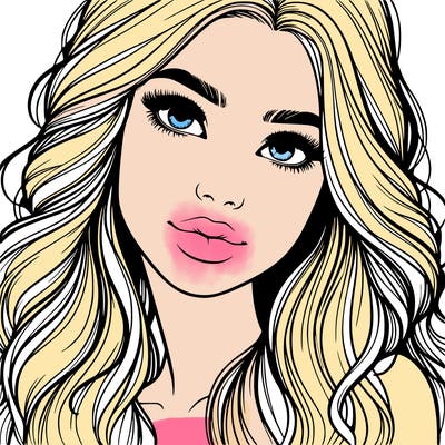beautiful realistic girl