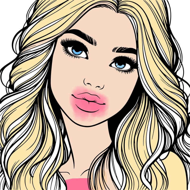beautiful realistic girl