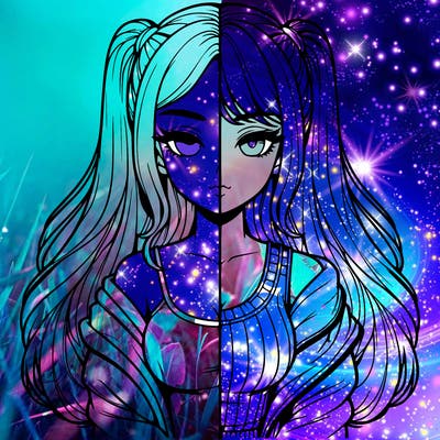 realistic girl split