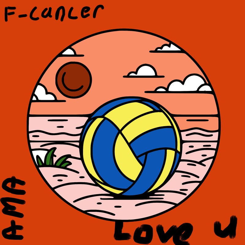 volleyball on a beach