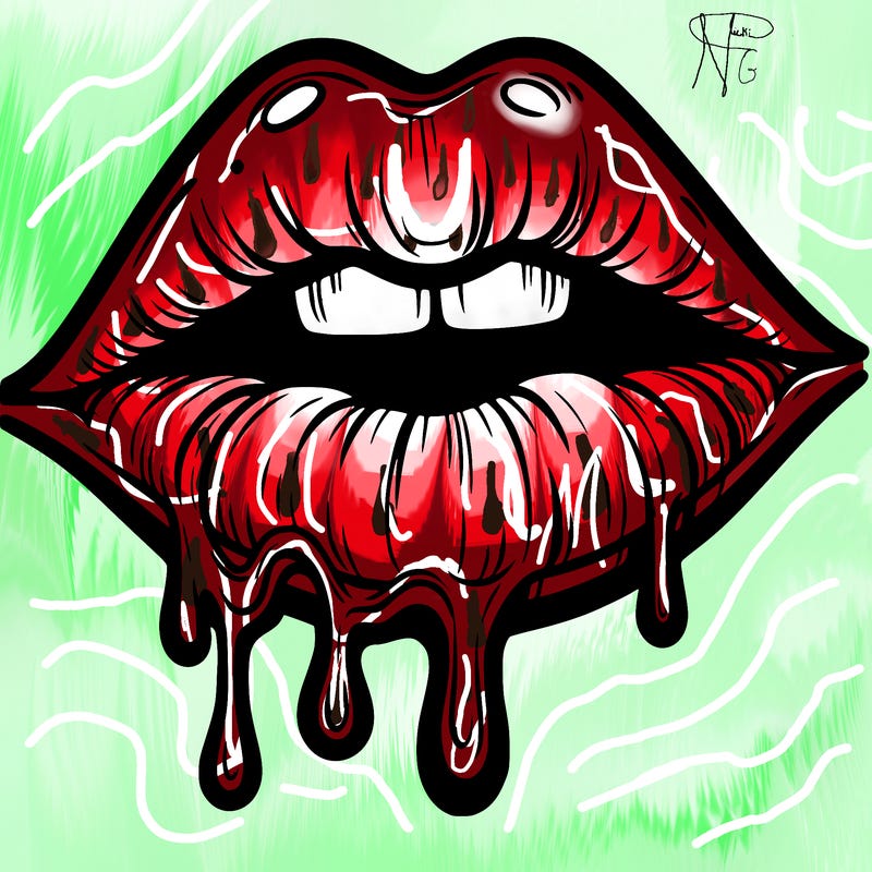 lips that look realistic and drip