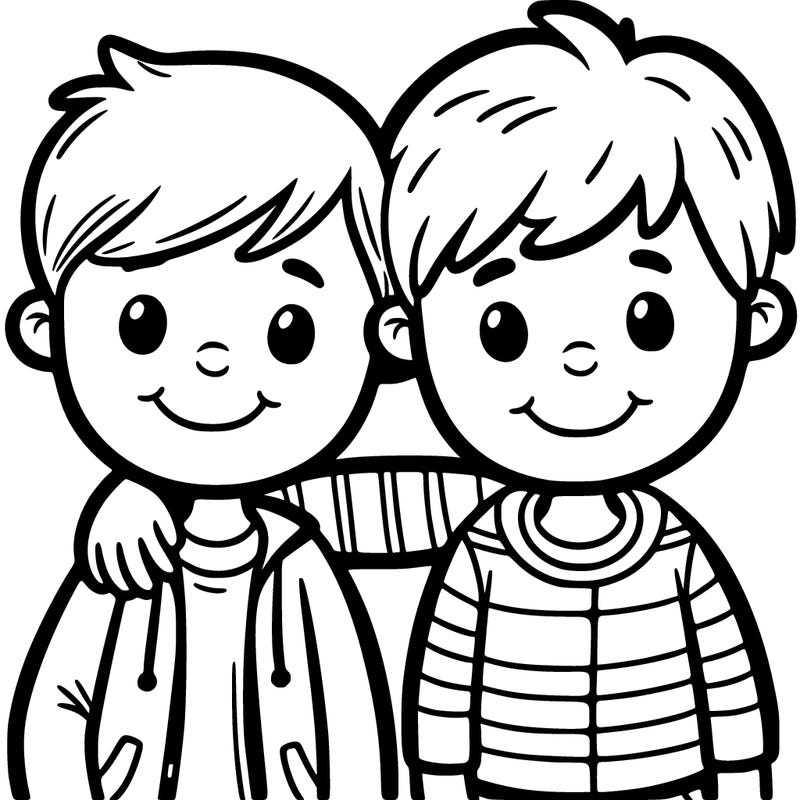 two boy best friends