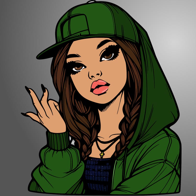 realistic hip hop girl