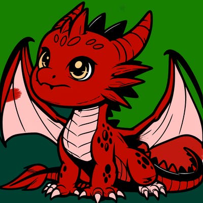 fierce baby night dragon