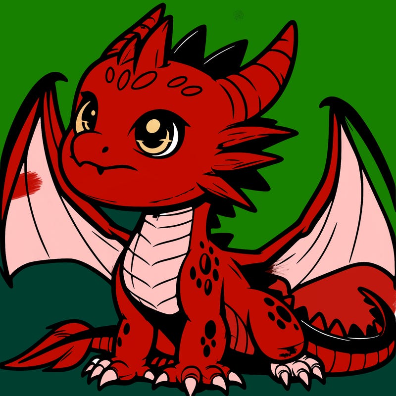 fierce baby night dragon