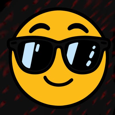 emoji with sunglasses