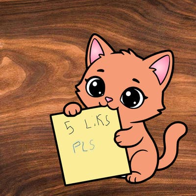 a small cat with a blank sheet of paper in its hand. the cat is sooooooo cute!