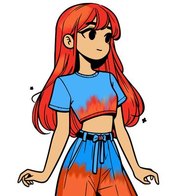 girl in a cute crop top