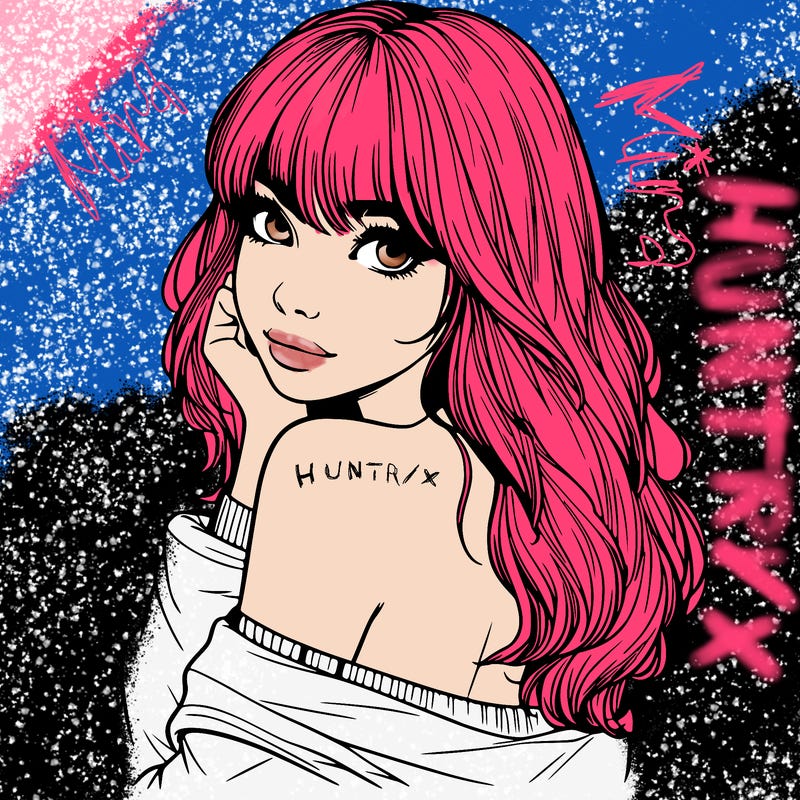 realistic girl with bangs looking over her shoulder