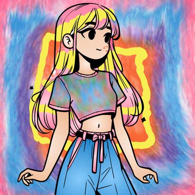 girl in a cute crop top