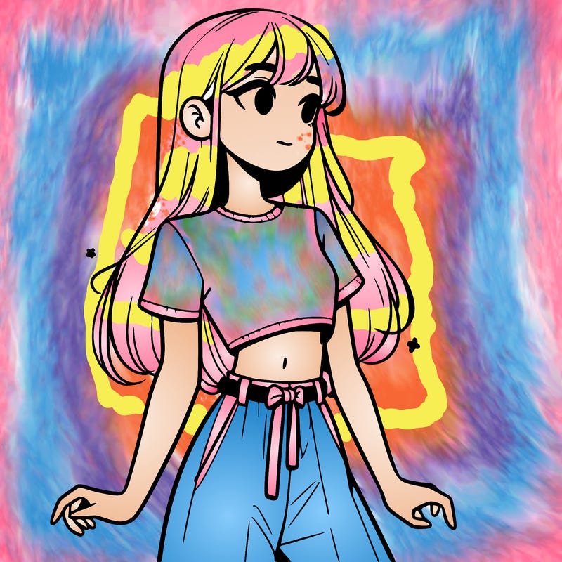 girl in a cute crop top