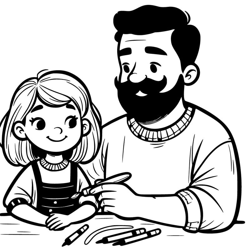 dad and daughter