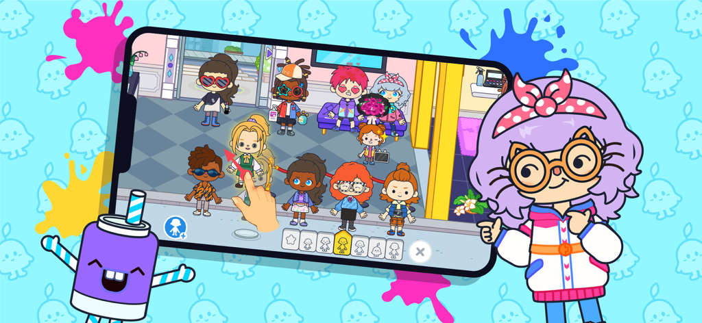 Terra World: Avatar Maker Life - Diversos personajes de dibujos animados y personalización de avatares en el juego Terra World