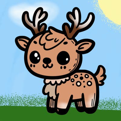 very very cute reindeer