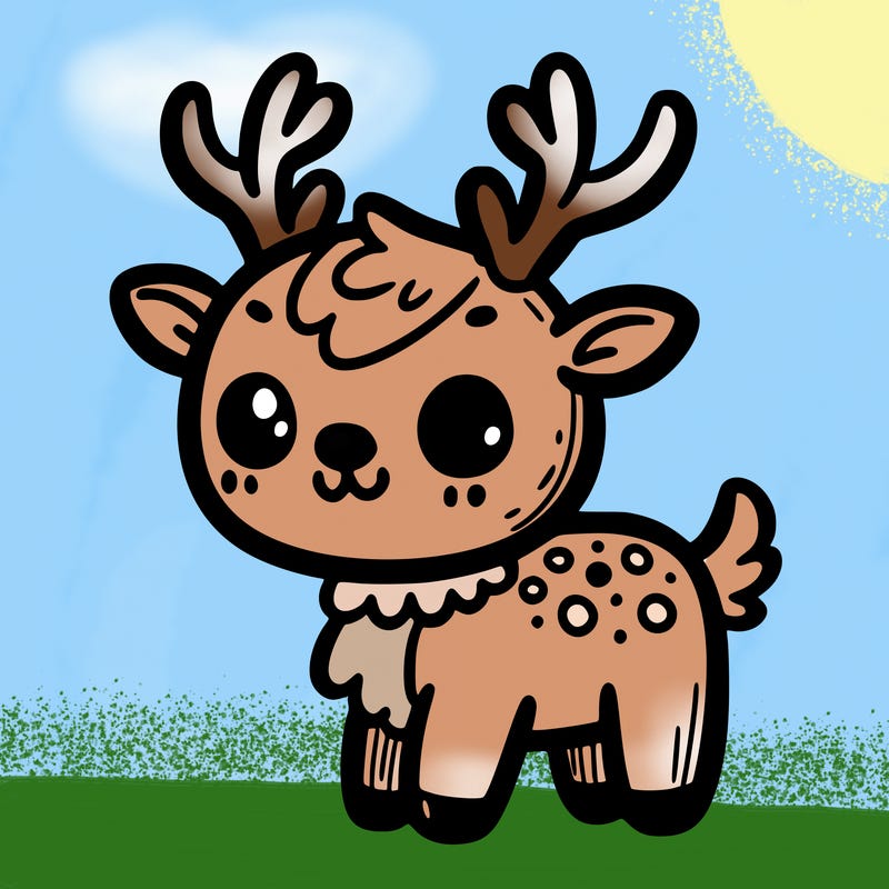 very very cute reindeer