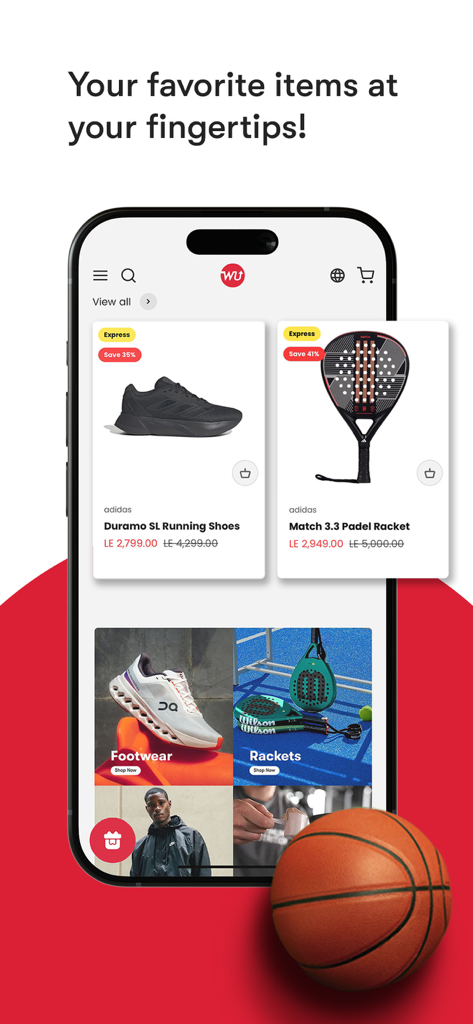 WayUp Sports - WayUp Sports mobile app interface displaying athletic footwear and gear