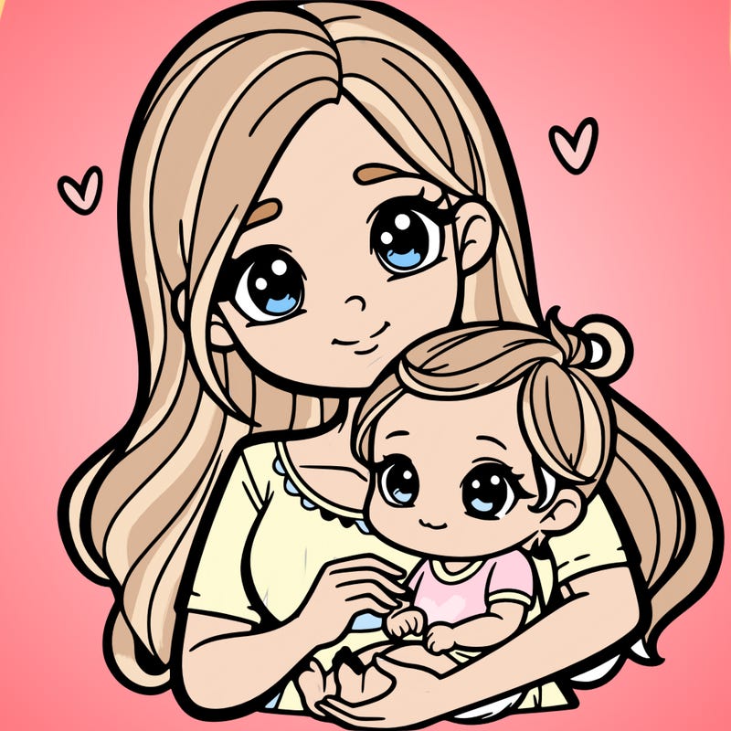 𝑚𝑜𝑚 𝑤𝑖𝑡ℎ 𝑎 𝑏𝑎𝑏𝑦 𝑔𝑖𝑟𝑙