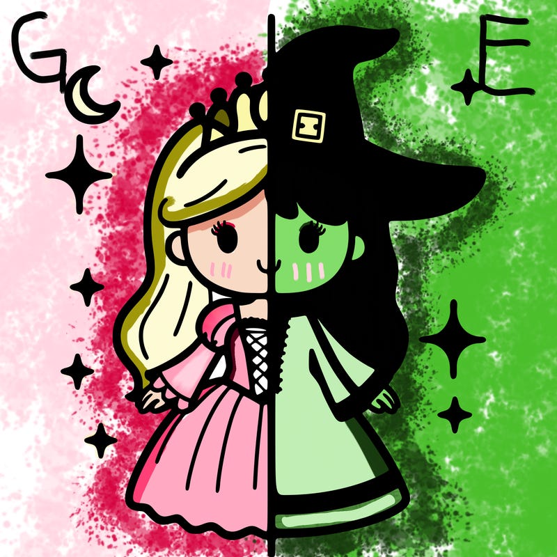 split princess and witch