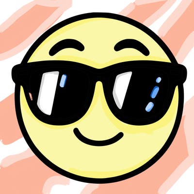 emoji with sunglasses