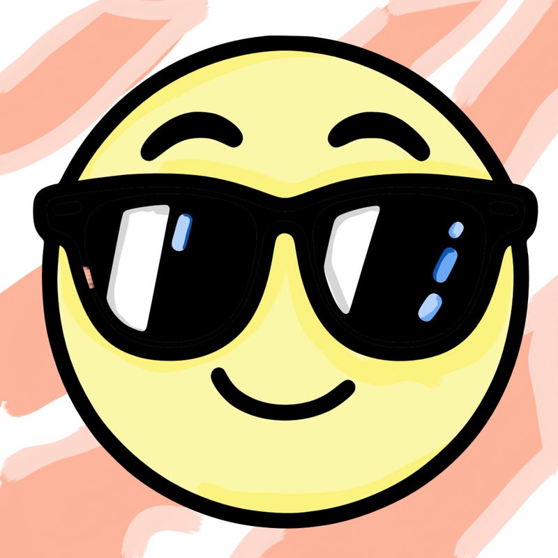 emoji with sunglasses