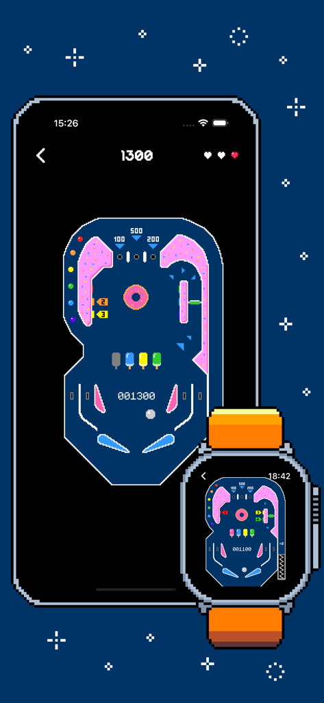 O jogo de pinball CandyBall da Arcadia no iPhone e Apple Watch