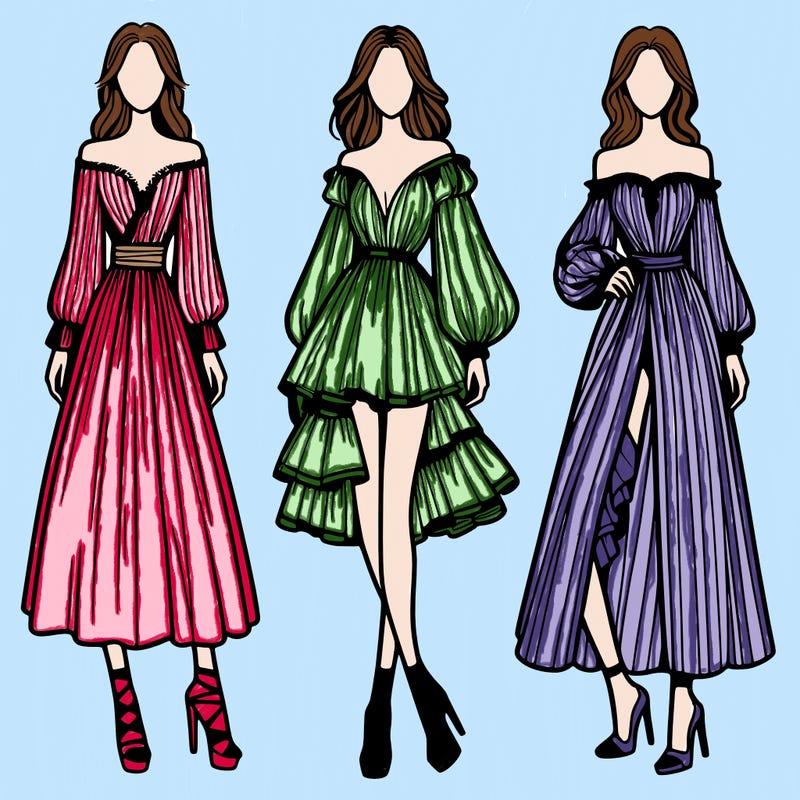 fashion models dresses