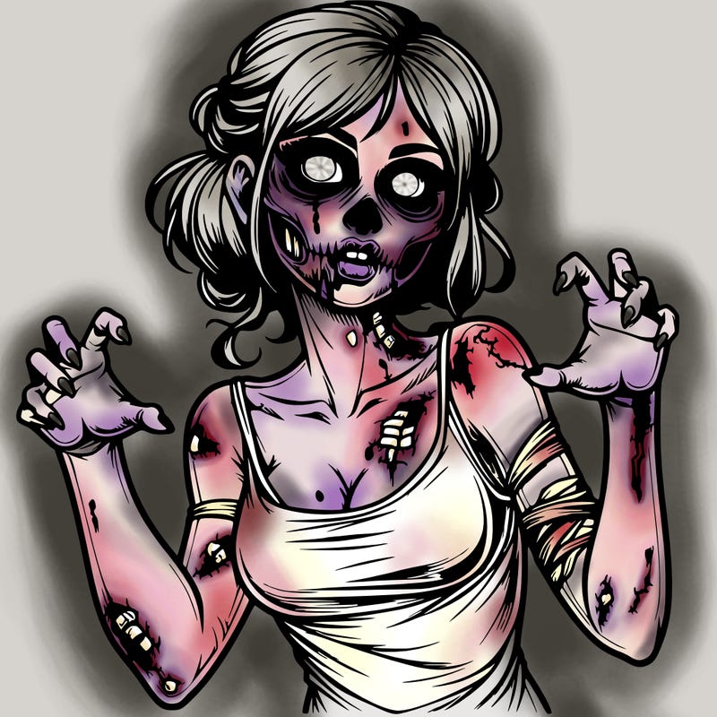 realistic zombie girl