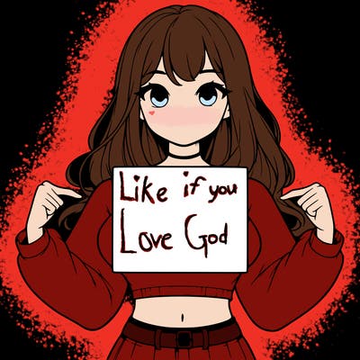 girl holding a blank sign in a long sleeve crop top