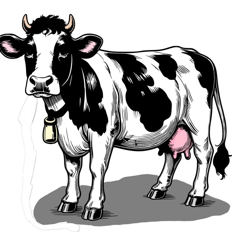 realistic cow
