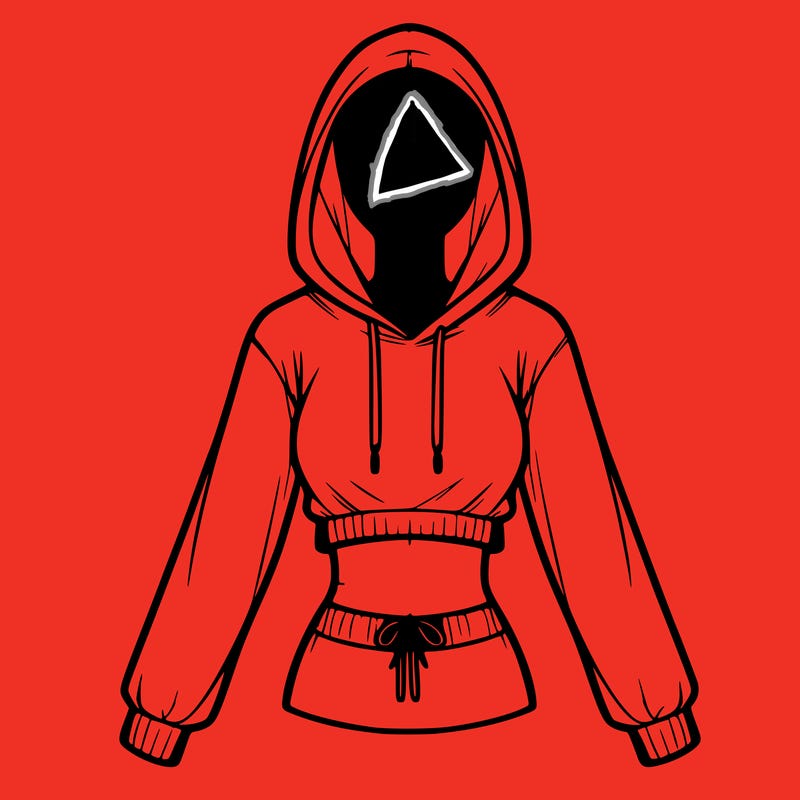 female hoodie. no body