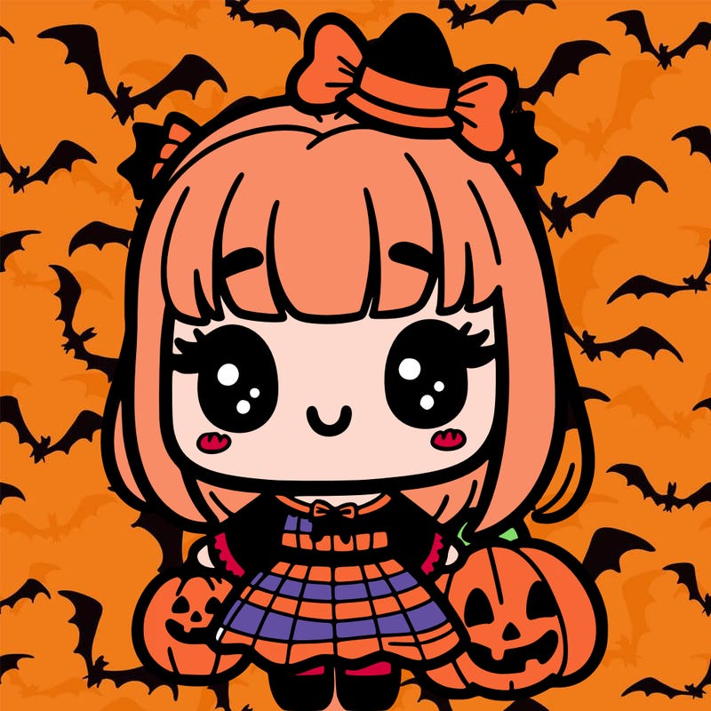 cute halloween girl
