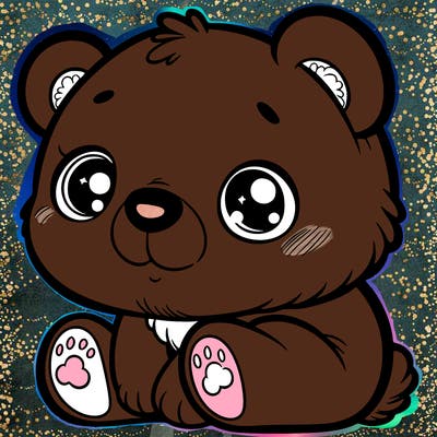 bear with sweet eyes