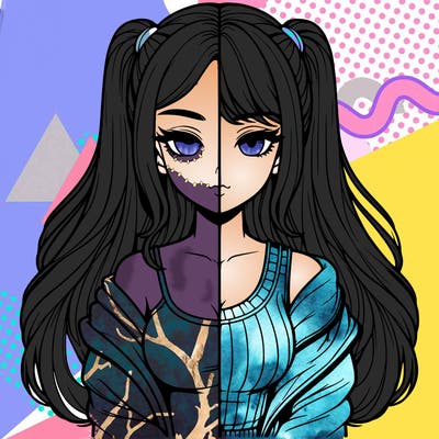 realistic girl split