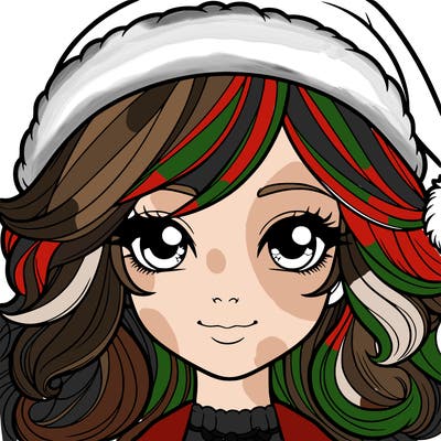 realistic christmas girl