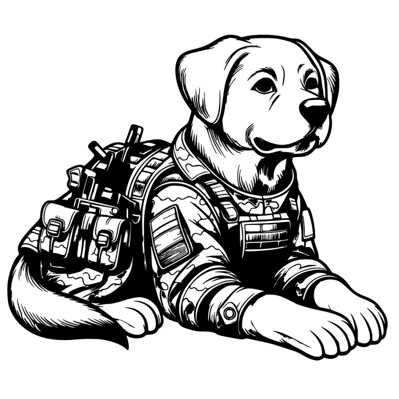 realistic military dog
