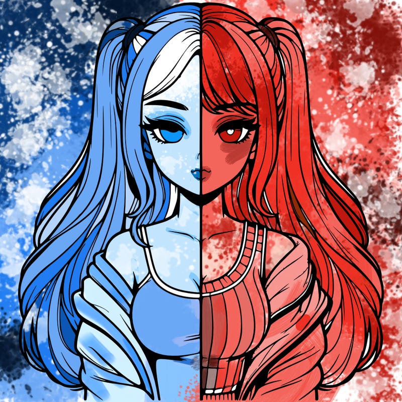 realistic girl split