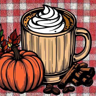 realistic pumpkin spice latte