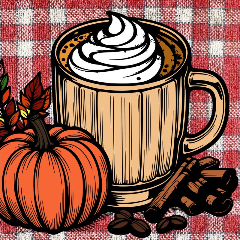 realistic pumpkin spice latte