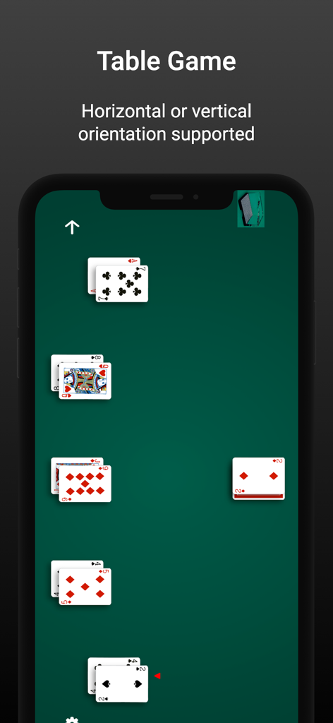 Blackjack-Kartenzähl-Tischspielsimulation im Hochformat