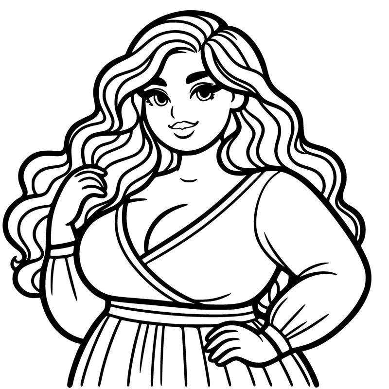 super plus size beautiful woman