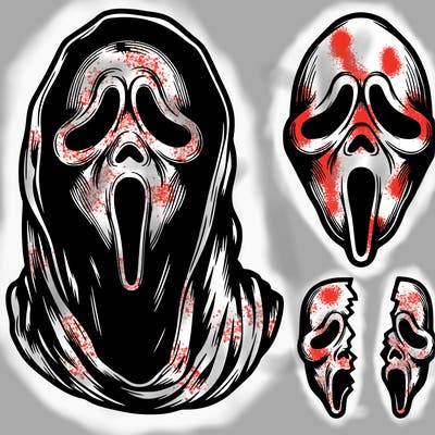 realistic,scary,gostface